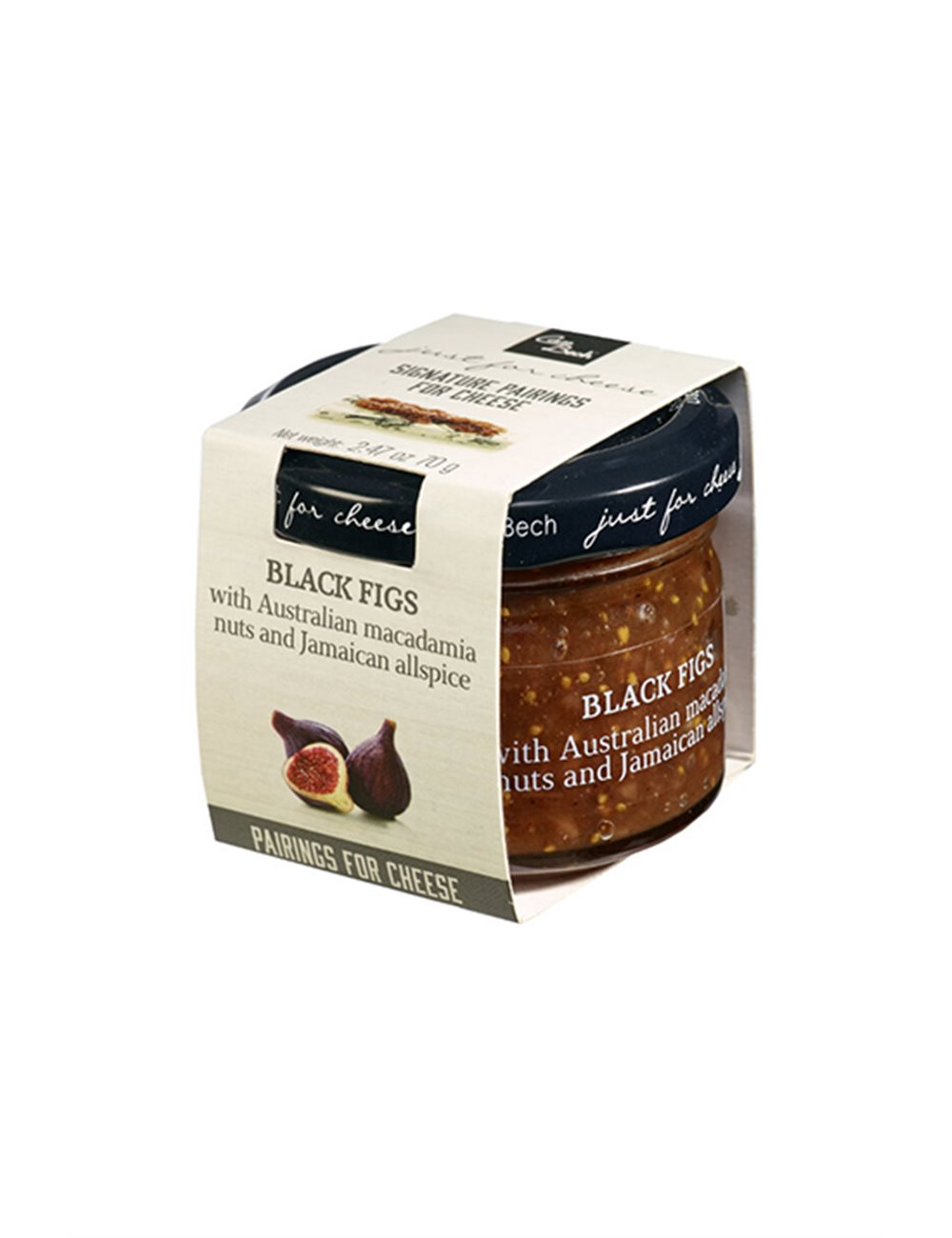 Mini Just for Cheese Figues noires, macadamia & allspice Jamaicain 70g