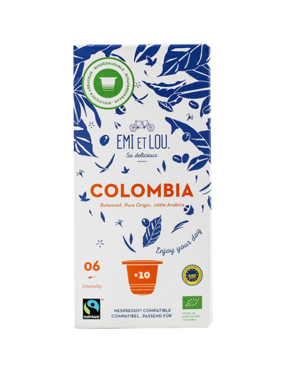 Colombia Bio Fairtrade Arabica Compost Caps (10x)