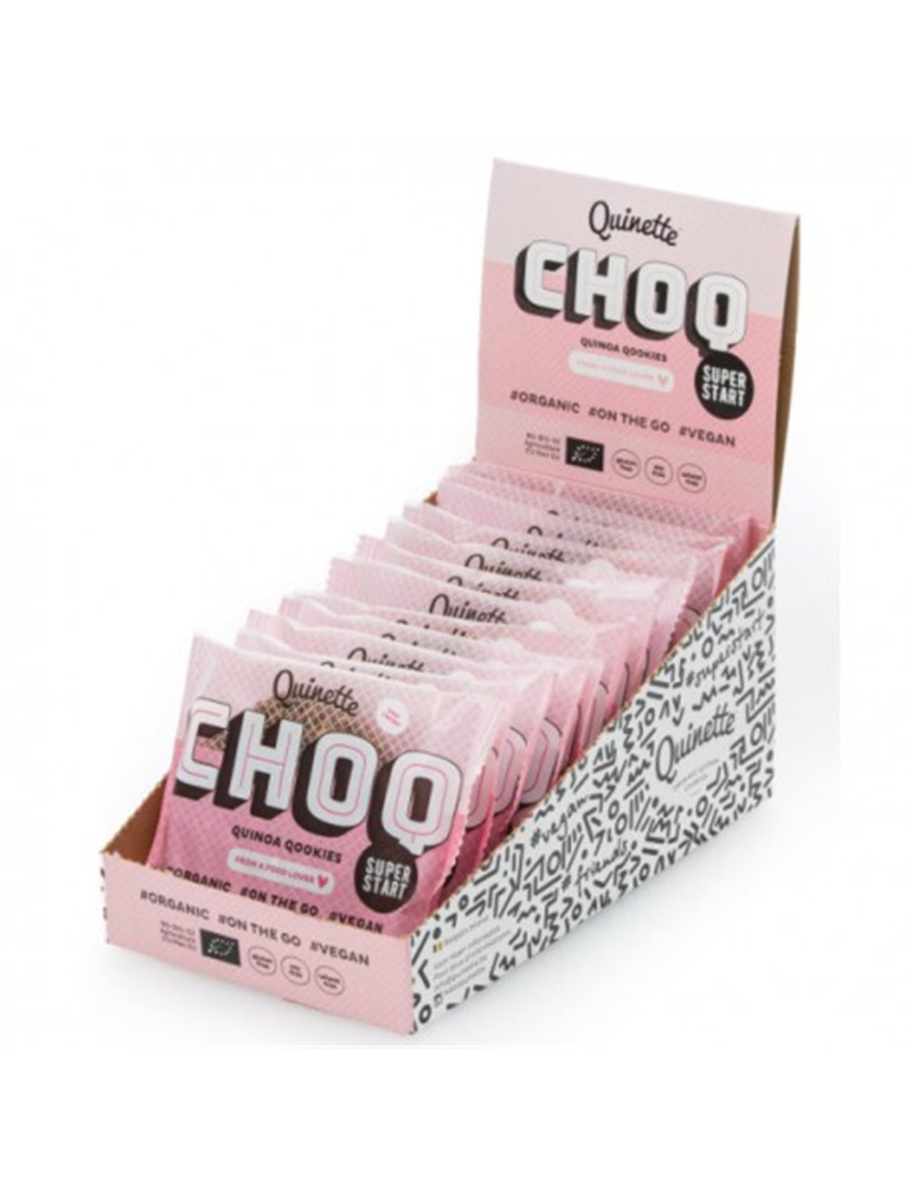 Quinoa ontbijtkoekje CHOCOLADE BIO (glutenvrij-vegan) 50g