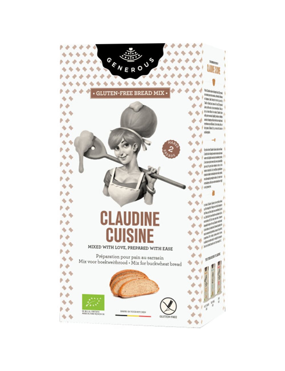 Claudine Cuisine - Mix voor boekweitbrood  BIO (glutenvrij)